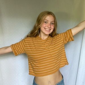 Forever 21 striped box tee